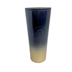 Starbucks Disney 50th Anniversary 24oz Tumbler Black & Gold NO Straw - Picture 1 of 17