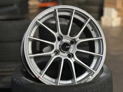 Nuevo 15x7 ENKEI TUNING SC48 Plateado 4x100 Ajuste Honda Acura Toyota Mazda (4 ruedas) Foto 1 de 4