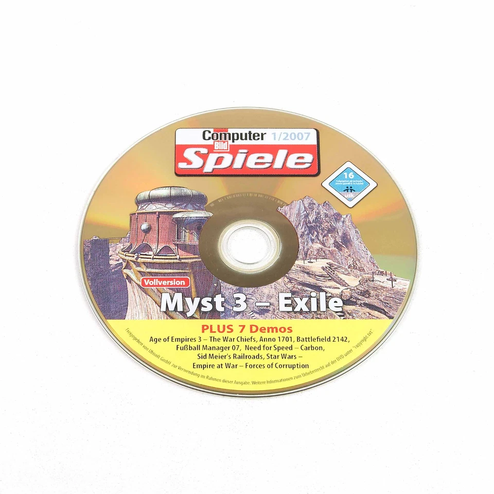 Myst III 3 Exile Computer Bild Spiele 1/2007 PC DVD-ROM NUR CD in Papierhülle - Bild 1 von 1
