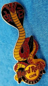 HONOLULU HAWAII RED JEWEL EYES COBRA SNAKE GUITAR 2013 Hard Rock Cafe PIN LE - Bild 1 von 1