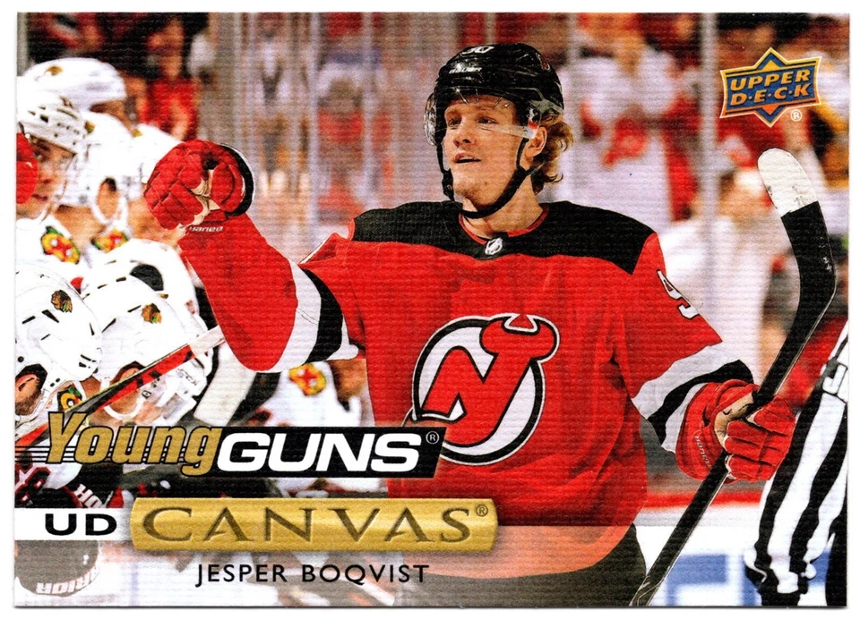 2019-20 Upper Deck Young Guns UD Canvas JESPER BOQVIST #C220 Devils SP YG RC - Image 1 of 1