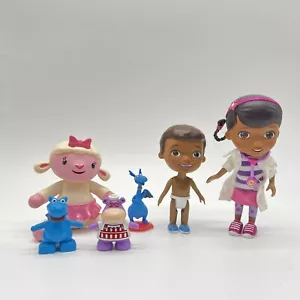 Disney Doc Mcstuffins Figure Toy Lot Of 6 Hippo Sheep PVC Plastic - Picture 1 of 3