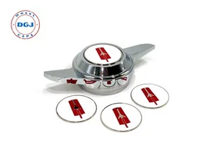 Oldsmobile White on Chrome Lowrider Wire Wheel Metal Chips Emblems S2 - Bild 1 von 1