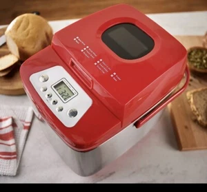 Cook's Essentials Bread Maker 1.5 lb Stainless Steel - Red Brand New In Box - Picture 1 of 4