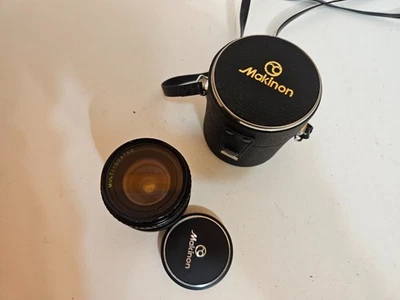 Lente Makinon Auto 28 mm f/2,8 - Montaje Canon FD, limpio, con filtro y estuche, vintage Foto 1 de 4