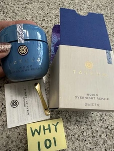 TATCHA The Indigo Overnight Repair Face Cream 1.7oz/50mL FULL SZ SEALED BOX $92 - Picture 1 of 24