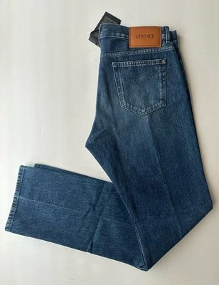 Versace Men’s Denim Stone Washed Medium Blue Jeans 34 US (36”) 1010816 Italy NWT - Image 1 of 4