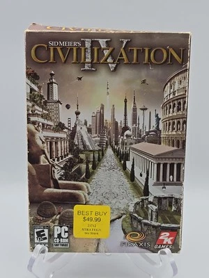 Sid Meier's Civilization IV PC CD ROM 2005 Computer Game VG Condition Family Fun - Image 1 of 4