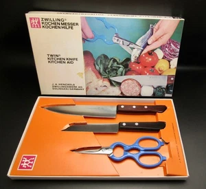 J.A. HENCKELS VTG Küchenmesser & Scheren Set Made In Solingen Germany UNBENUTZT - Bild 1 von 23