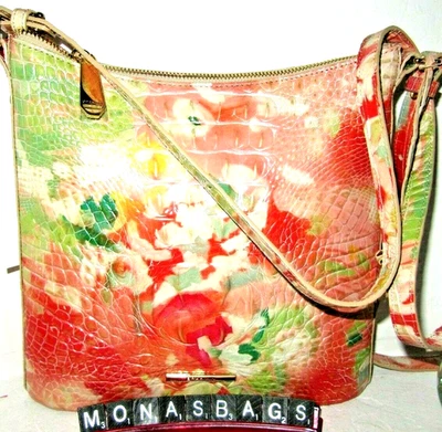 Brahmin Brand New Katie Jubilee Multi colored Leather Crossbody Bag NWT $215 - Image 1 of 4