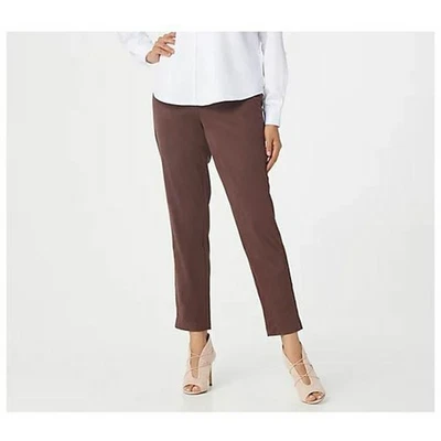 BOB MACKIE NUEVO $61 Pantalones ajustados de gamuza sintética en marrón XSP Foto 1 de 3