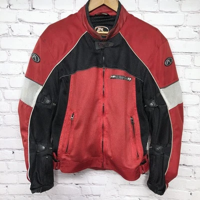 Fieldsheer Motorcycle Racing Red Black Full Armor Back Shoulder Elbow Jacket M - Image 1 of 4