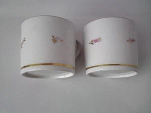 Dos tazas de café inglesas de porcelana de principios del siglo XIX - Imagen 1 de 20