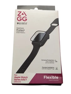 U2-N ZAGG Glass fusion Screen Protector for Apple Watch Series 9/8/7 (45mm) - Zdjęcie 1 z 2