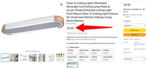 KISAD Unterputz LED 37 Zoll Deckenleuchte Kleidung, Speisekammer, Küche, Flur - Bild 1 von 14