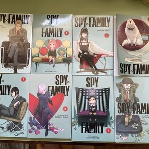 Spy X Family, Vol's 1-8, Tatsuya Endo, Viz Media, sehr guter Zustand ungebrochene Stacheln - Bild 1 von 2