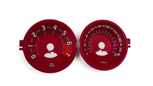 Dodge Challanger SRT 340km/h 3D - Speedometer Dials from MPH to Km/h Gauges - Picture 1 of 8