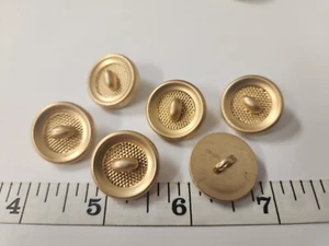 UNIQUE VINTAGE BUTTONS SET OF 9 GOLD TUZ3615 - Picture 1 of 1