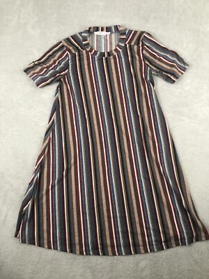 Mujer BCBGeneration Multicolor Rayas T-dress Túnica Larga Manga Corta Talla XXS Foto 1 de 4