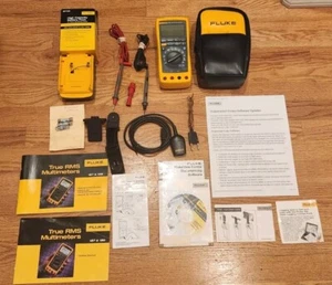 Fluke 189 Combo Bundle True RMS Digital Multimeter Flukeview Battery Pack & More - Picture 1 of 19