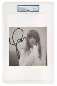 Inserto de CD Taylor Swift Firmado The Tortured Poets Department 5x5 - (PSA - Automático 10) - Imagen 1 de 2
