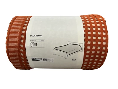 Nueva colcha IKEA PELARTUJA roja-marrón/beige completa/queen 506.003.92 Foto 1 de 3