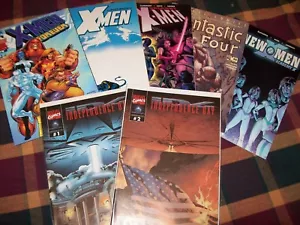 Konvolut sieben klassische Marvel Comics mit verschiedenen Themen fantastische Vielfalt - Bild 1 von 2