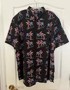 Camisa con botones WeSC Oden Vapor Wave Palmeras Lost Paradisr talla XXL (M979) - Imagen 1 de 8