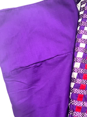 VTG African Ethnic Hand Made Fabric Multicolor 74" x 47" - Image 1 of 3