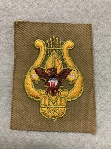 (ae15) Boy Scouts - vintage Musician position patch - cut edge, unfinished - Bild 1 von 2