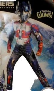 Transformers Dark of the Moon 7 8 Medium Optimus Prime Child Costume New Glows - Picture 1 of 2