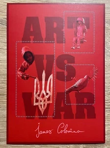 Ucrania 2025 Postal "ARTE vs GUERRA. James Colomina" - Imagen 1 de 2