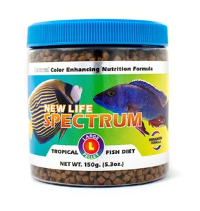  NEW LIFE SPECTRUM FISH FOOD NATUROX FORMULA 150 GM 3-3.5 mm LARGE PELLETS - Picture 1 of 2