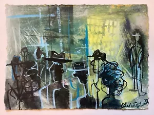London Scenes - West End Nights - Original painting on card - Picture 1 of 1