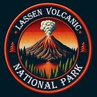 Patch parc national volcanique Lassen fer à repasser applique insigne nature aventure