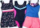 Girls' 4 Pc Gymnastics Leotards Shorts & Top Freestyle by Danskin Circo 7-8 0148