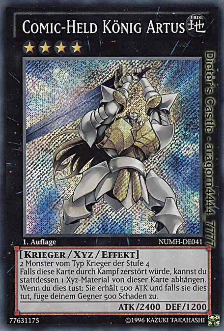 YU-GI-OH, COMIC-HELD KÖNIG ARTUS, SCR, NUMH-DE041, 1. Auflage, TOP - Bild 1 von 1