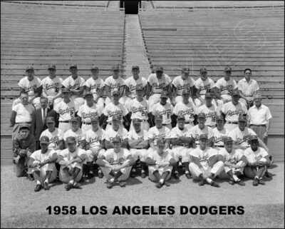 1958 Los Angeles Dodgers Photo 8X10  Hodges Snider  Buy Any 2 Get 1 FREE - Image 1 of 4