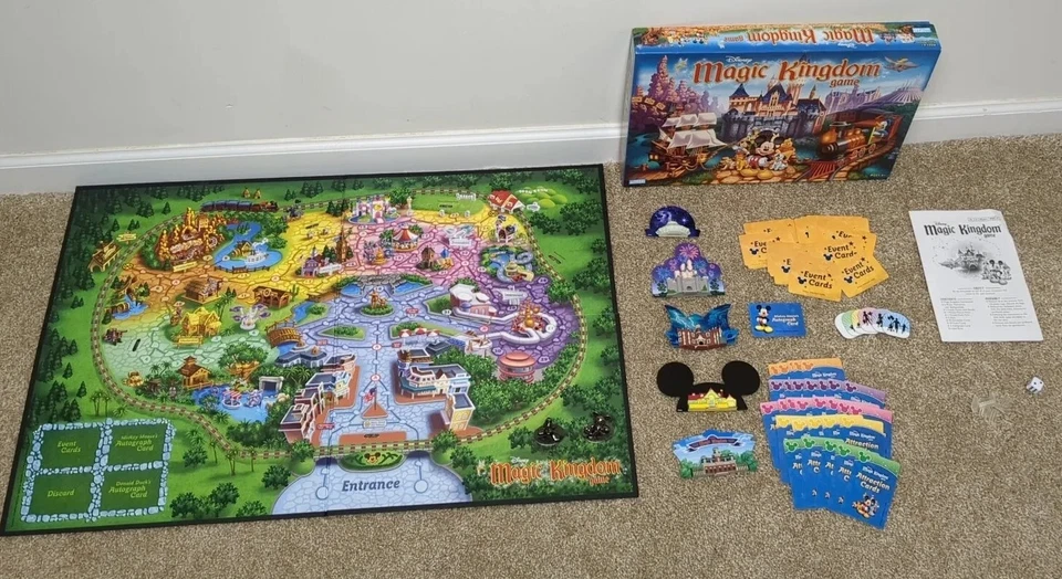 Disney Magic Kingdom Board Game 2004 Hasbro Parker Brothers INCOMPLETE - Image 1 of 4