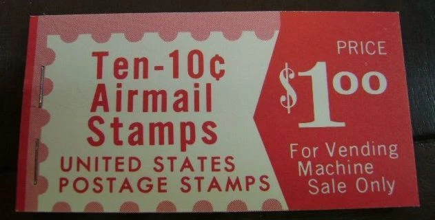 US BKC21 Airmail Booklet 2 panes C72  50 Star Runway MINT NH - Image 1 of 1