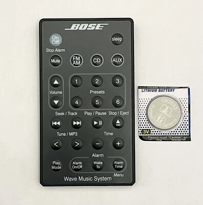 Genuine Bose Wave Music System Remote Control for AWRCC1 AWRCC2 RadioCD &Battery