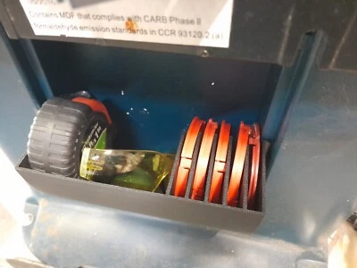 bosch router table ra1181 organizer and 2 insert rings - Image 1 of 4