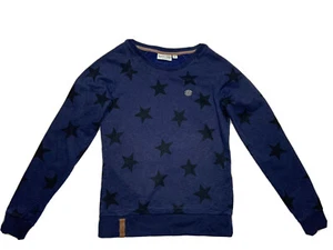 Naketano Women Blue Color Stars Theme Sweatshirts Pullover Size M - Picture 1 of 5