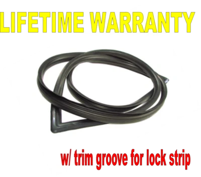 1973-1987 Chevy GMC Pickup Truck Rear Glass Window Weatherstrip w/ Trim Groove - Image 1 of 4