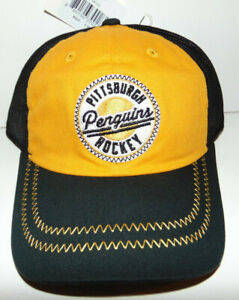 Pittsburgh Penguins Black Yellow NHL YOUTH CAP HAT SNAPBACK DADA Sample NHL NEW