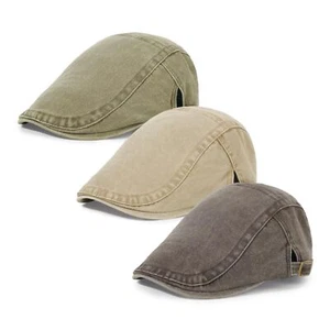 3Pcs Men's Newsboy Caps Washing Cotton Cooling Lightweight Scally Cap for Men... - Picture 1 of 7