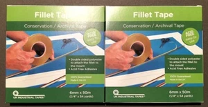 UK Industrial Tapes: Fillet Tape 6mm (4 rolls, double sided) - Picture 1 of 2
