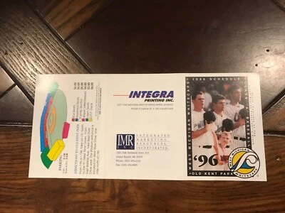 West Michigan Whitecaps--1996 Pocket Schedule-Integra-Athletics - Image 1 of 2