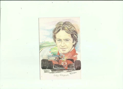 Gilles Villeneuve  Postcard ,1978 /2000, FERRARI Cover