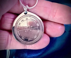 Ultimate Mercury for Progress 30mm Sterling Silver Talisman - jewellery occult - Imagen 1 de 1